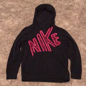 Nike black and pink adult small hoodie